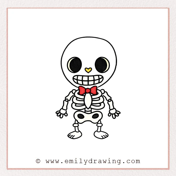 Preview of Cartoon Skeleton drawing